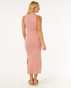 High Tide Stripe Rib Midi Dress - Ripcurl