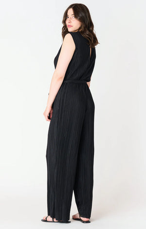 Plisse Jumpsuit - Black Tape