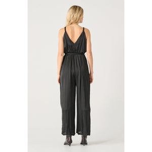 Twisted Strap Wrap Jumpsuit - Black Tape