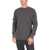 Thermal Knit Henley - Silver