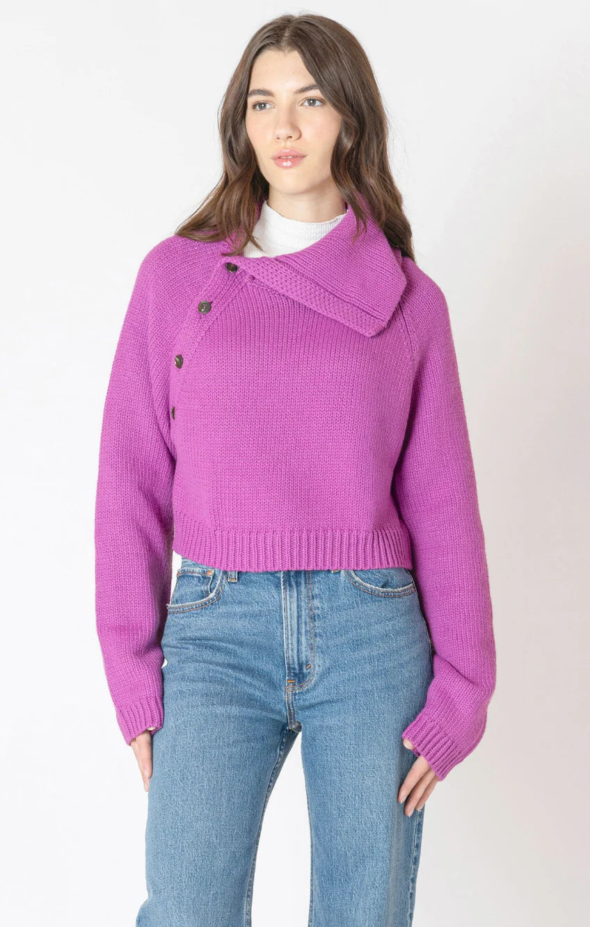 Asymmetric Neckline Sweater - Dex