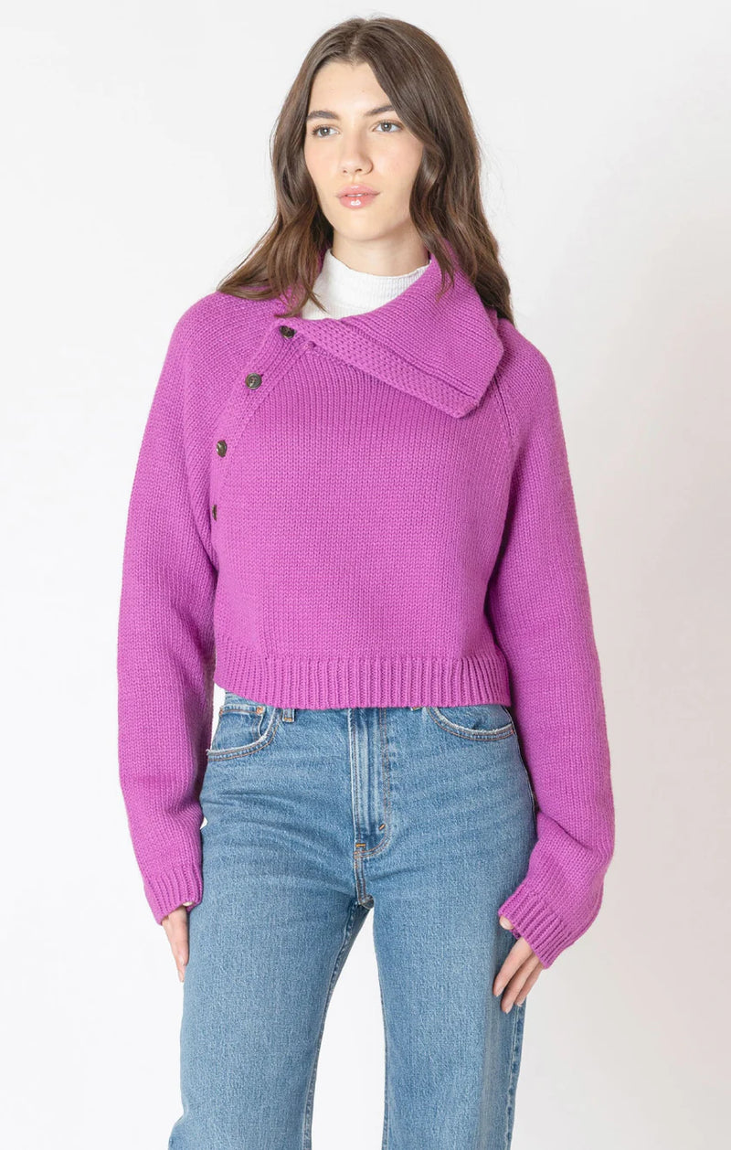 Asymmetric Neckline Sweater - Dex