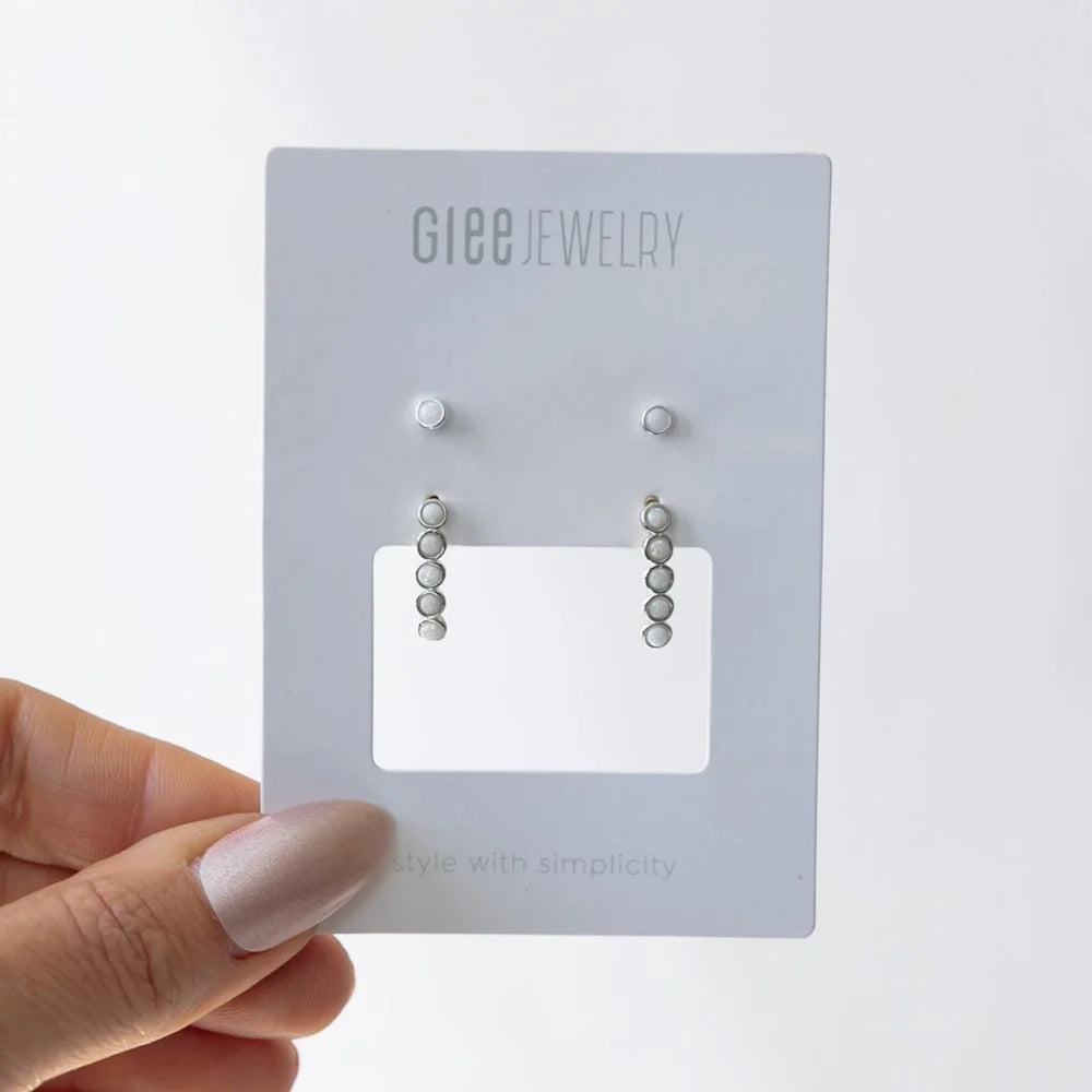 Duet Set Opal Row Earring - Glee