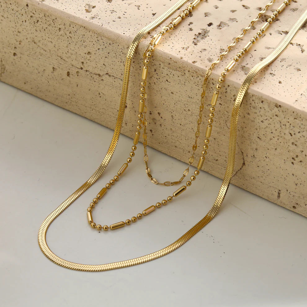 Iris Triple Layer Necklace - Hackney Nine