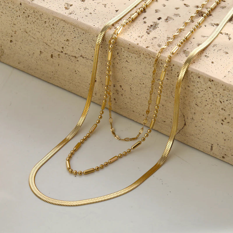 Iris Triple Layer Necklace - Hackney Nine
