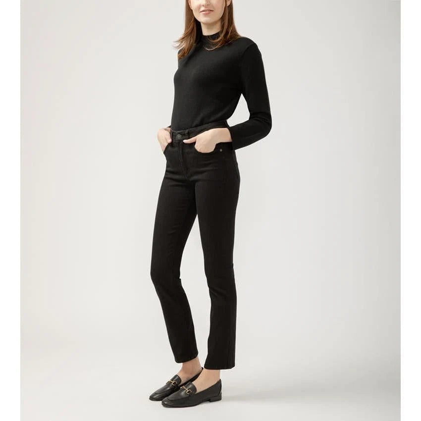 Avery Straight Jean - Silver