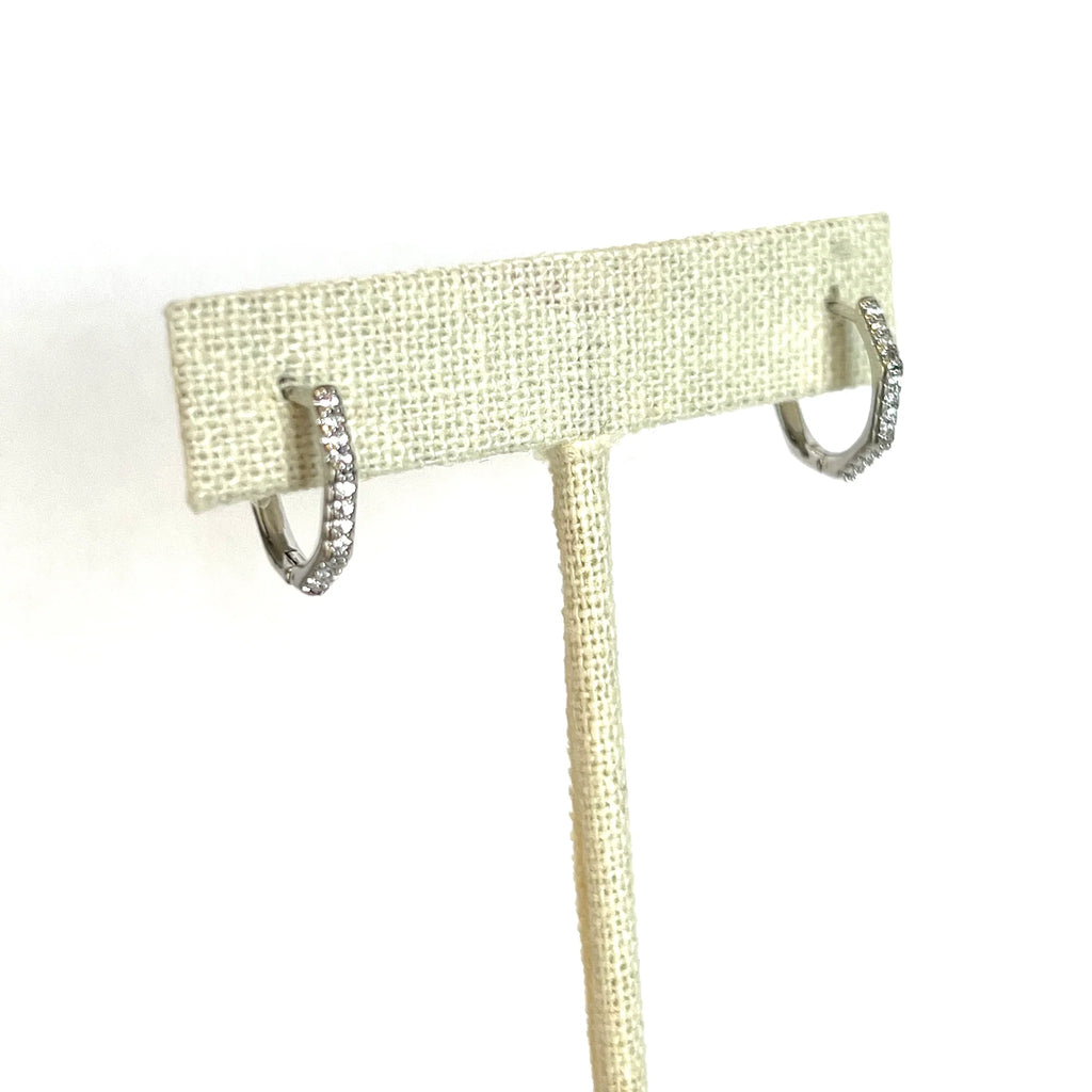 Sparkle Hexagon Hoop Earring - Royce & Oak