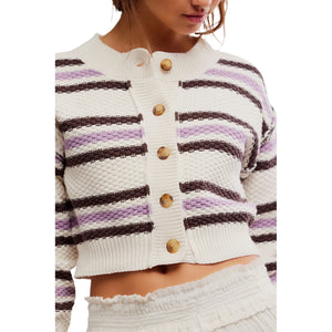 Lila Stripe Cardi - Free People