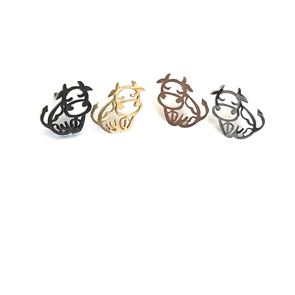 Cow Earring - Royce & Oak