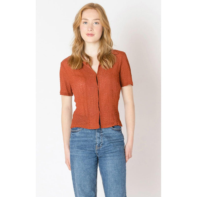 Clasp Closure Polo Top - Dex