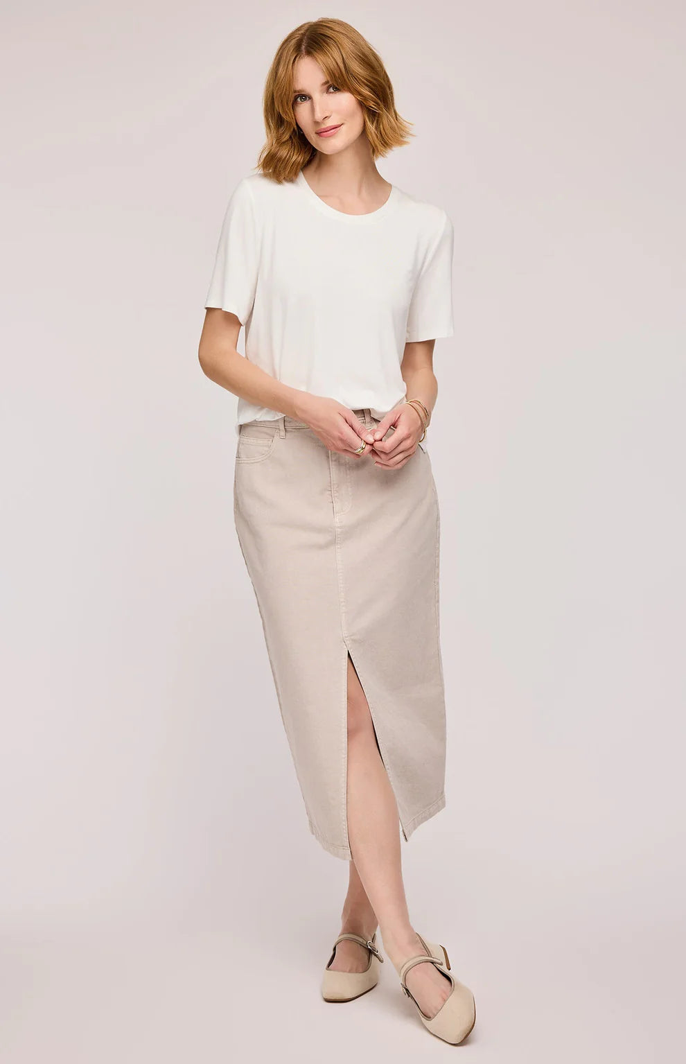 Georgia Midi Skirt - Gentle Fawn