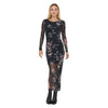 Kaya Life LS Roushing Mesh Dress - Only
