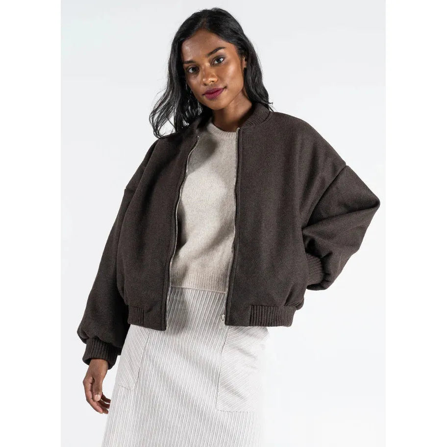 Front Zip Bomber Jacket - C'est Moi