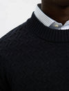 Philip LS Knit Relaxed Crew Neck - Selected
