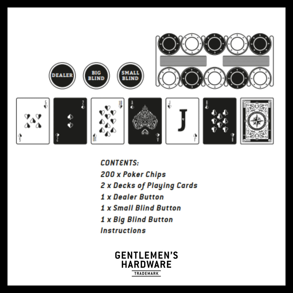 Texas Hold'em Poker Set - Gentlemen's Hardwaree
