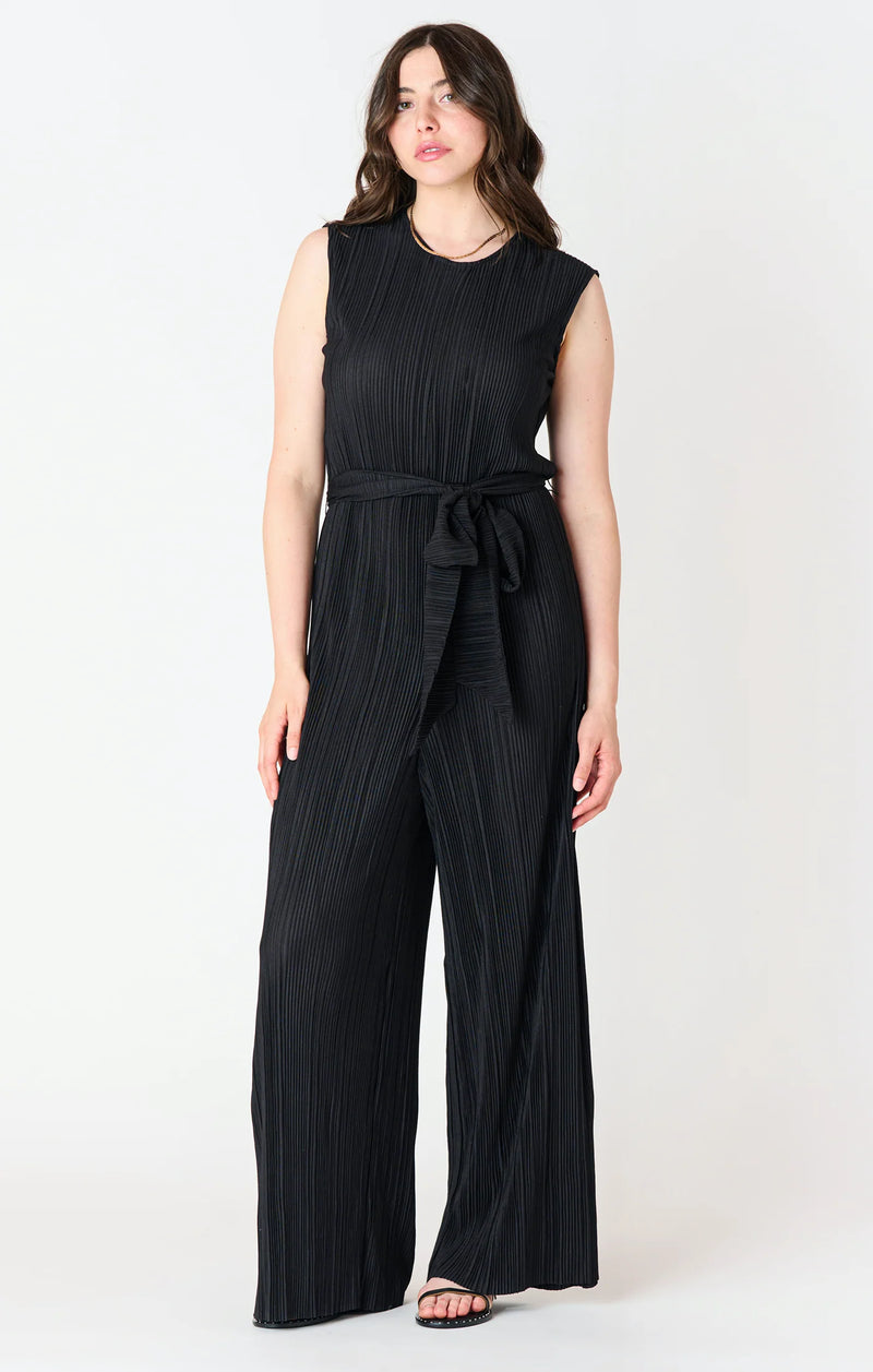 Plisse Jumpsuit - Black Tape