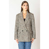 Textured Longline Blazer - Black Tape