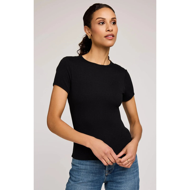 Shania Ribbed Tee - Gentle Fawn