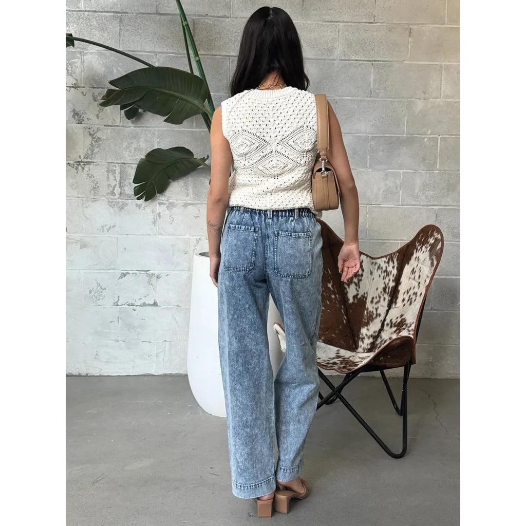 Wide Leg Denim Pant - Dex
