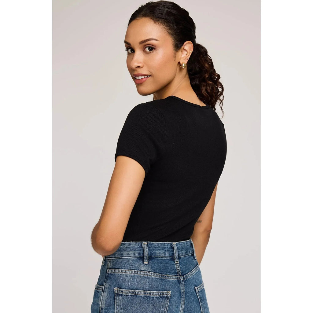 Shania Ribbed Tee - Gentle Fawn