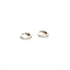 Silver Stone Huggie Earrings - Royce & Oak