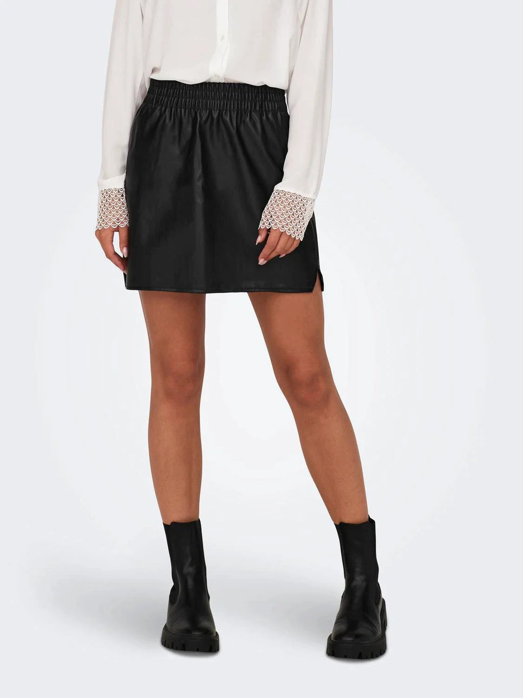 Blake Faux Leather Skirt - Only