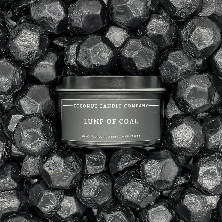 Lump of Coal 8oz Metal Tin - Coconut Candle Company