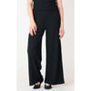 Textured Flowy Wide Leg Pants - Black Tape