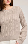 Janice Crewneck Pullover Sweater - Gentle Fawn