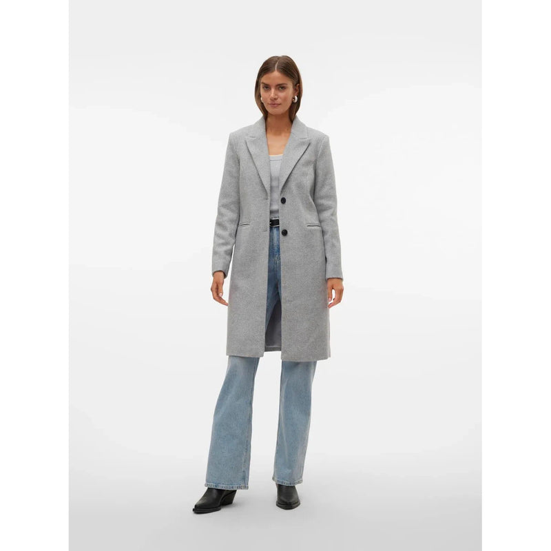 Blaza Herringbone Long Coat - Vero Moda
