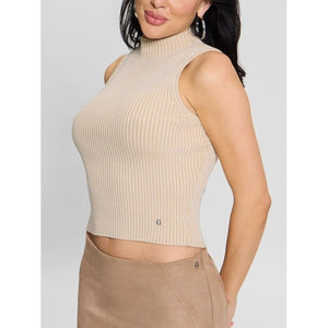 Rosalia Mock Neck SL Sweater Top - Guess