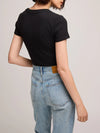 Tate Ribbed T-Shirt - Gentle Fawn