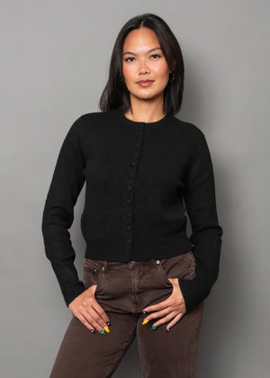Atalanta LS Crew Neck Cardigan - RD
