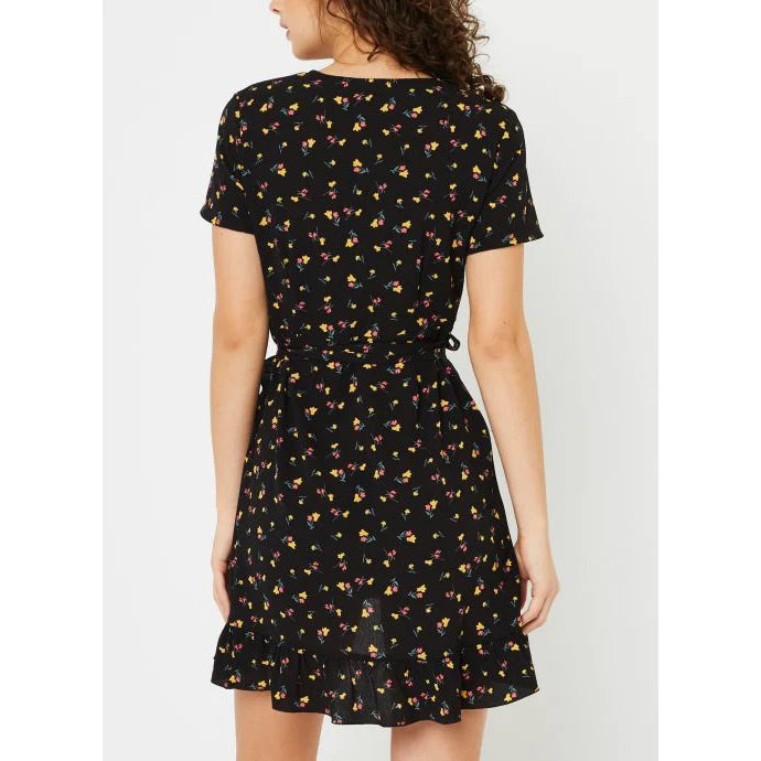 Clara Bianca Wrap Dress - Noisy May