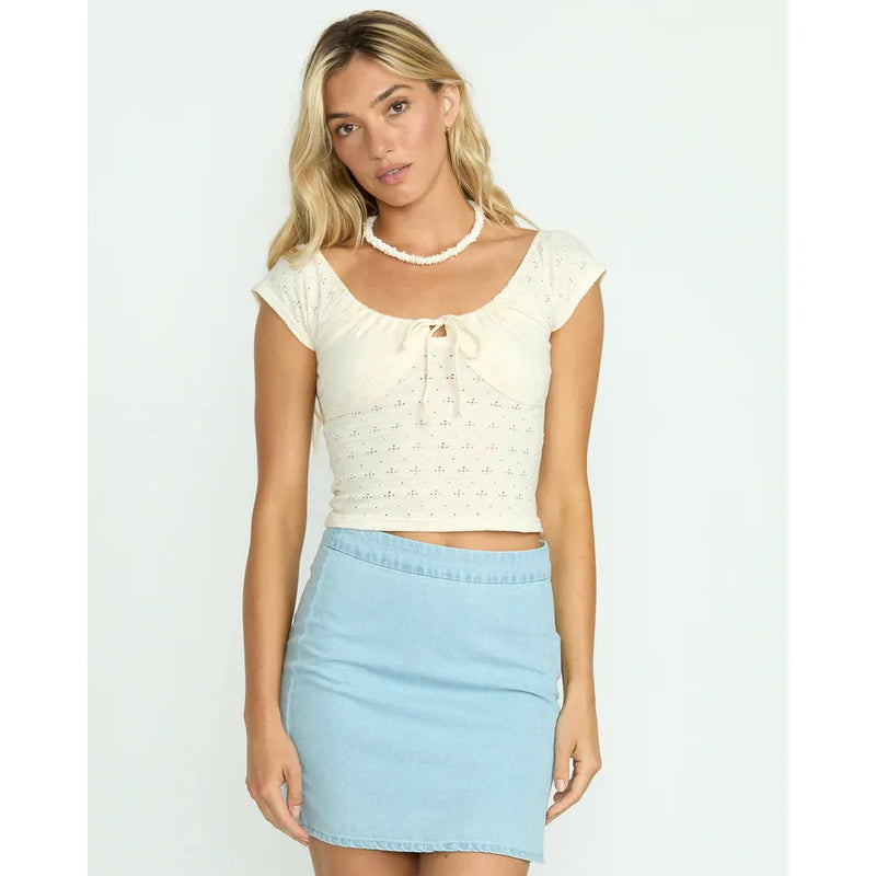 Mia SS Knit Shirt - Billabong
