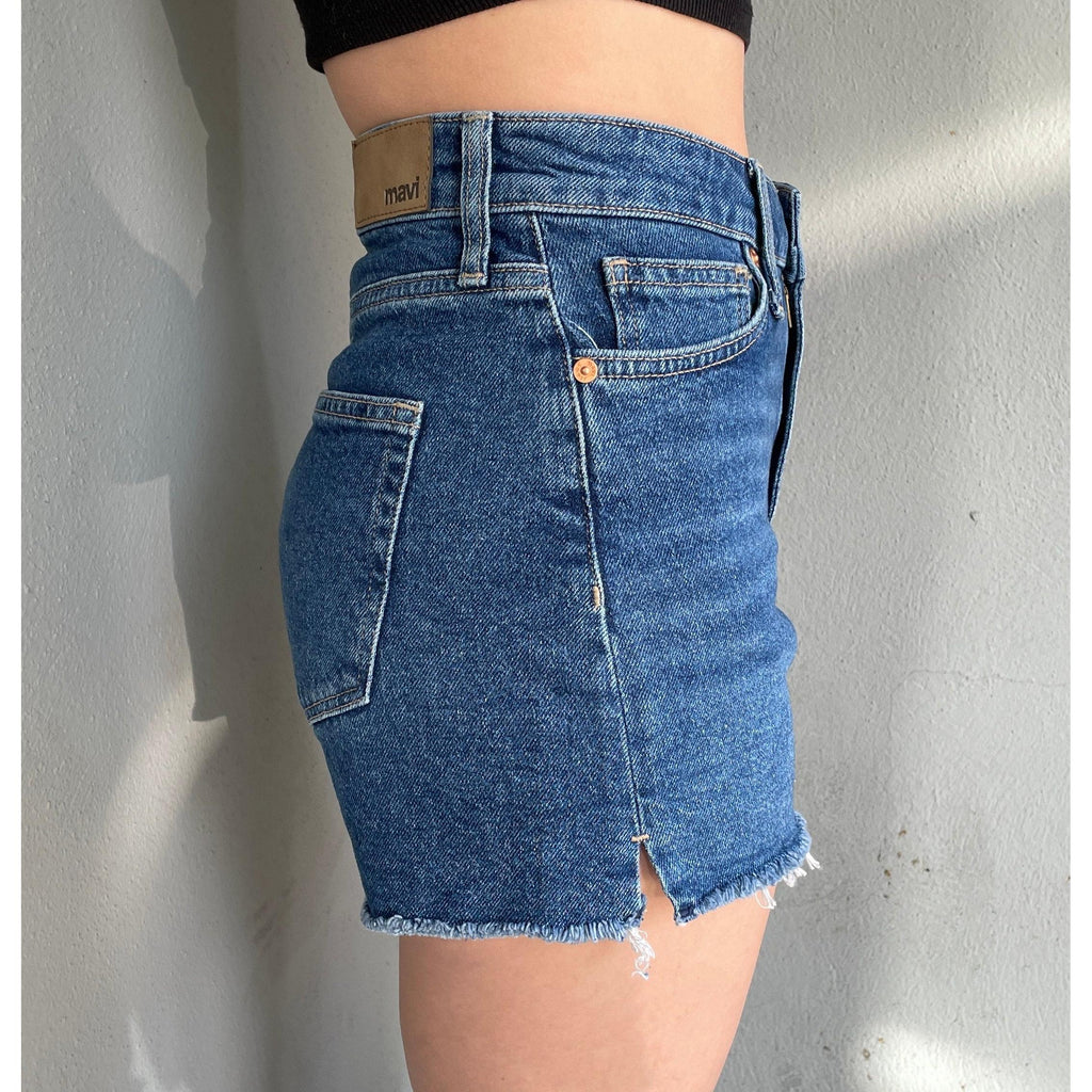 Heidi High-Rise Relaxed Jean Short - Mavi