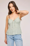 Rosario Floral Tank - Gentle Fawn