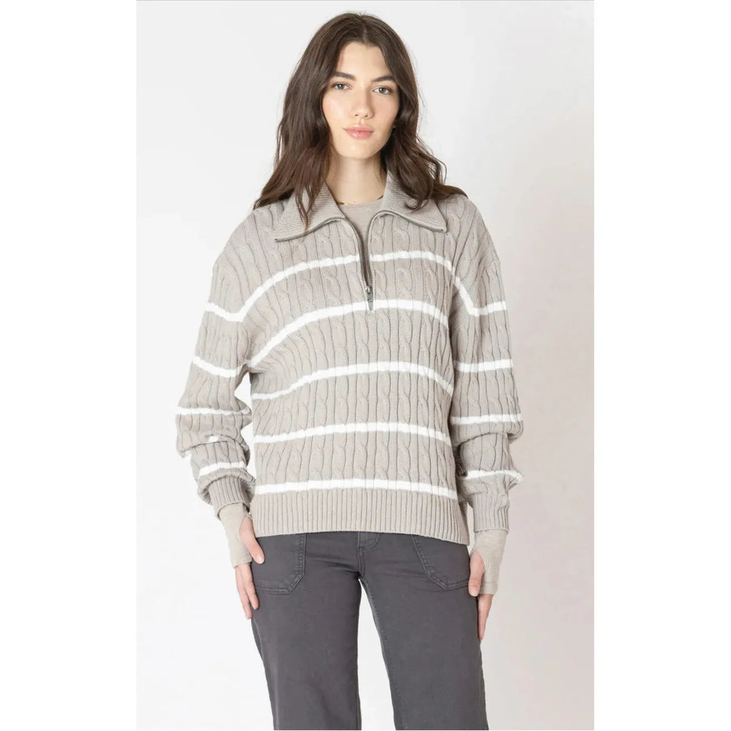 Half Zip Cable Sweater - Dex