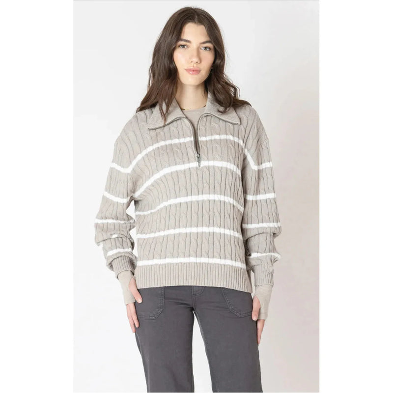 Half Zip Cable Sweater - Dex