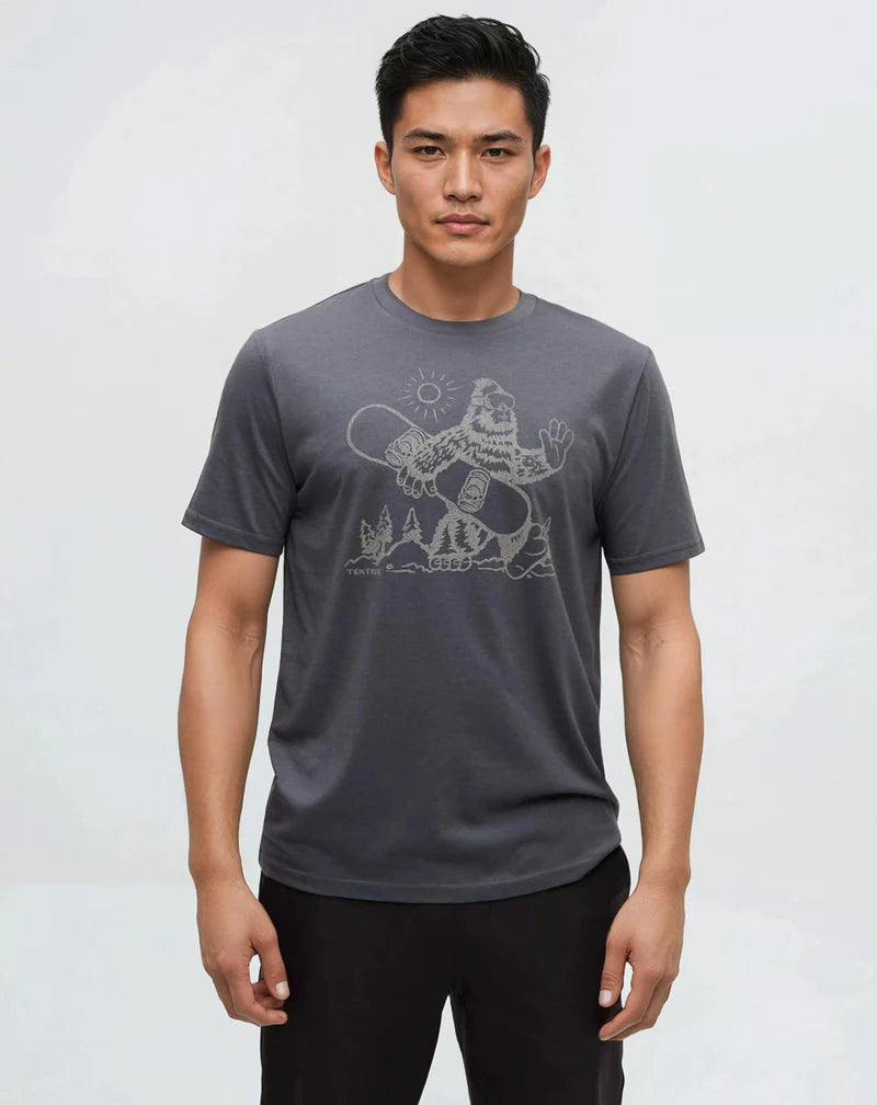 Sasquatch Sends It T-Shirt - Ten Tree