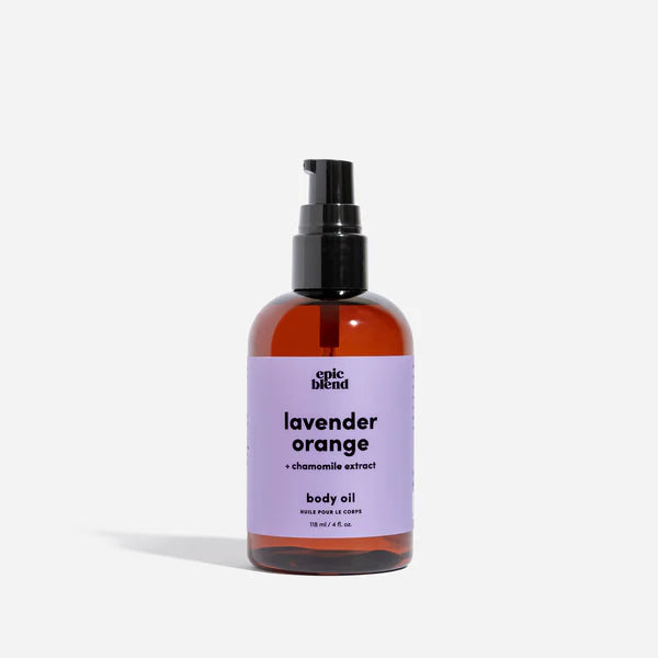 Lavender Orange Body Oil 4oz - Epic Blend