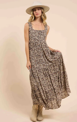 Desert Sunset Tiered Maxi Dress - Sadie & Sage