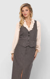 Outta Here Houndstooth Vest - Sadie & Sage