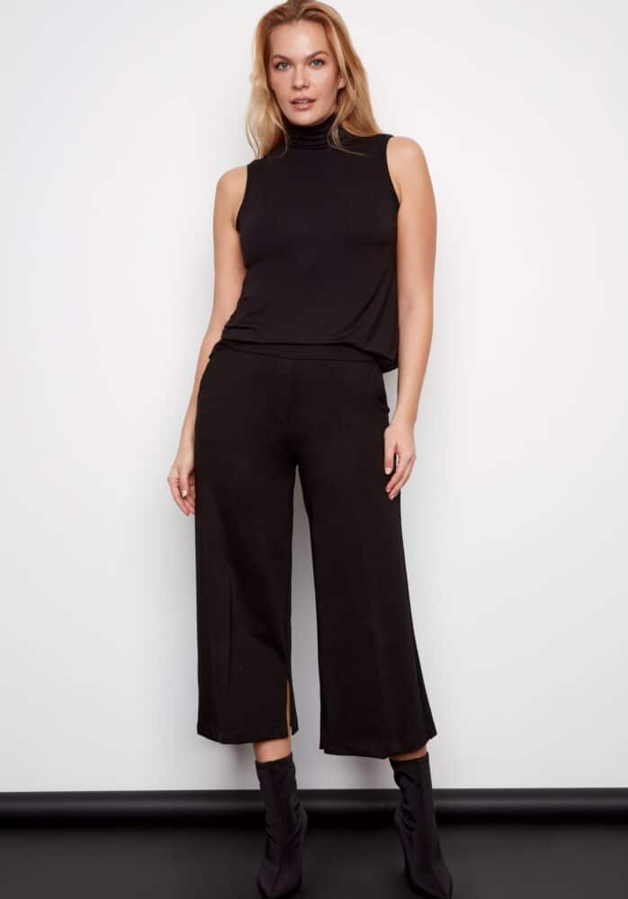 Senna Cropped Wide Leg Ponte Pant - I Love Tyler Madison