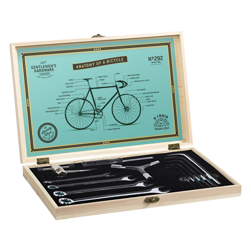 Bicycle Tool Kit Wooden Box - Gentlemen's Hardware