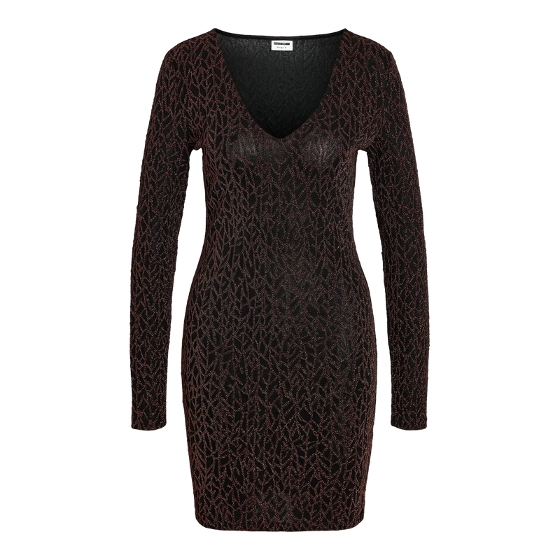 Gilly L/S Revers Lurex Dress - Noisy May