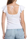 SS Pointelle Laurel Sweater - Guess