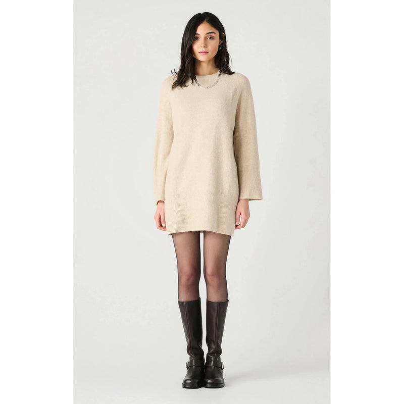 LS Crewneck Mini Sweater Dress - Dex