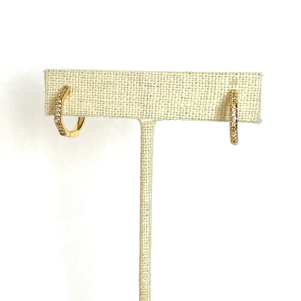 Sparkle Hexagon Hoop Earring - Royce & Oak