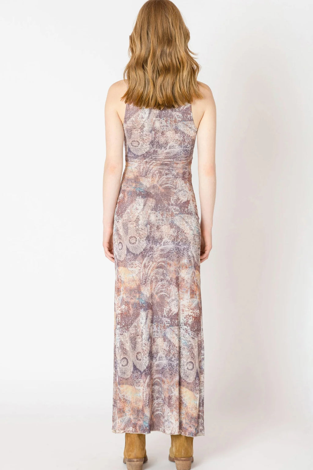 Shirred Mesh Dress - Dex